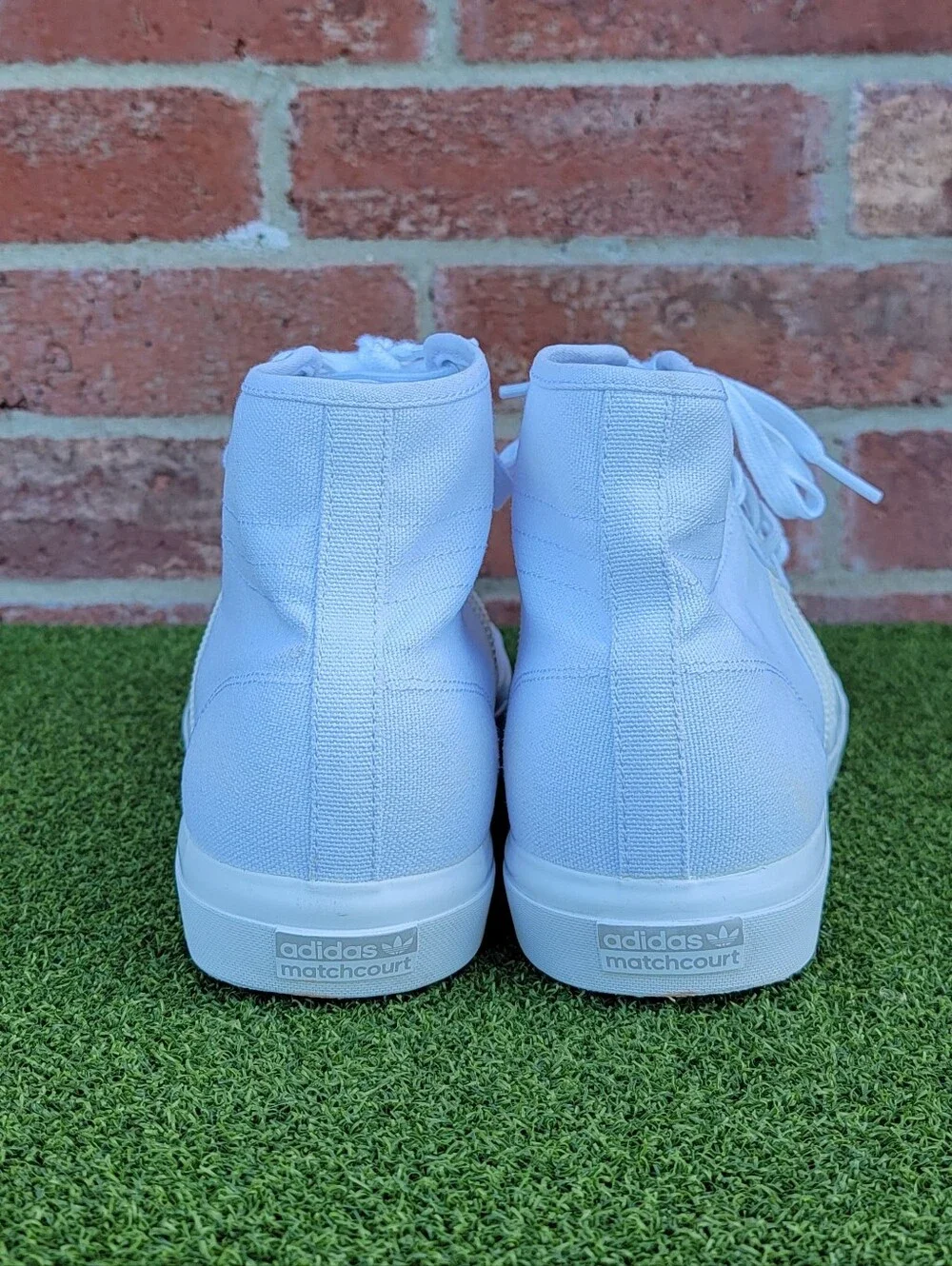 Mens ADIDAS ORIGINALS Matchcourt Hi Triple White Sneakers ~ US Size 13